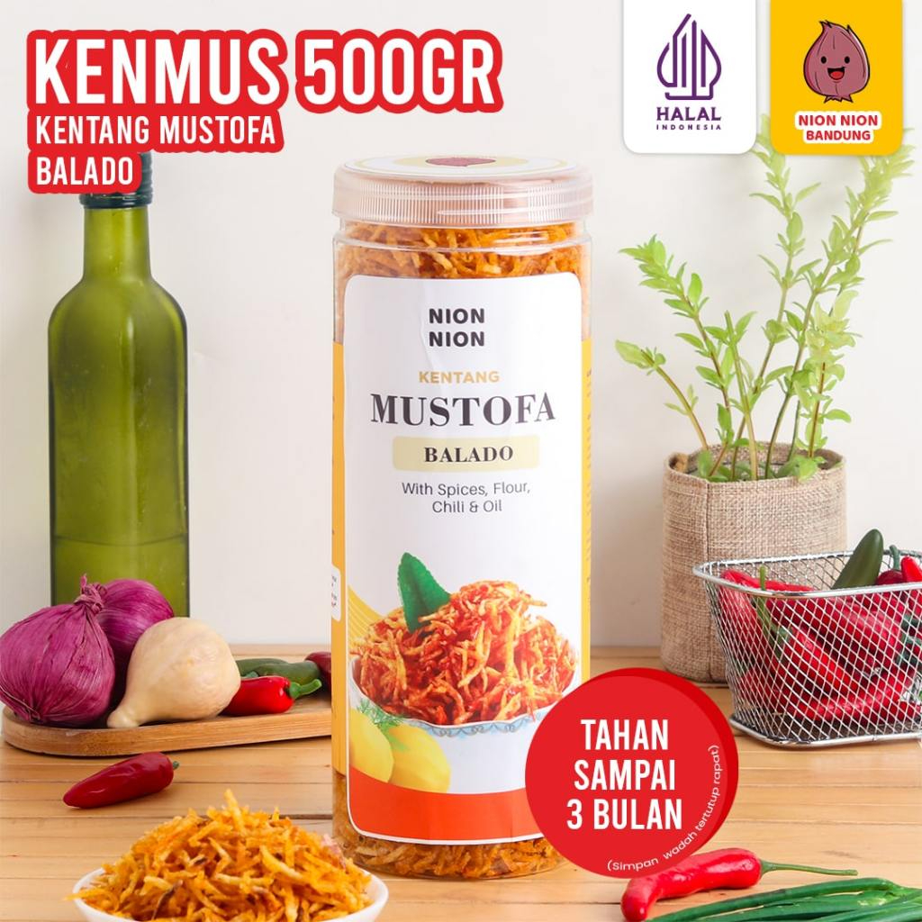 

Kentang Mustofa Goreng Kering Balado Original Potato Mustofa Mix Teri Kacang Pedas Gurih 500 Gram