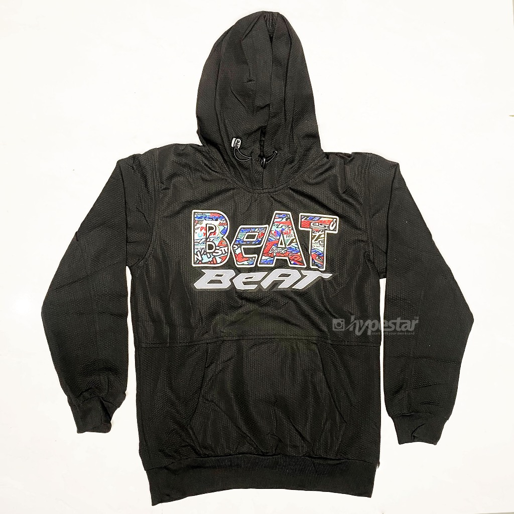HOODIE MOTOR HONDA BEAT BLACK