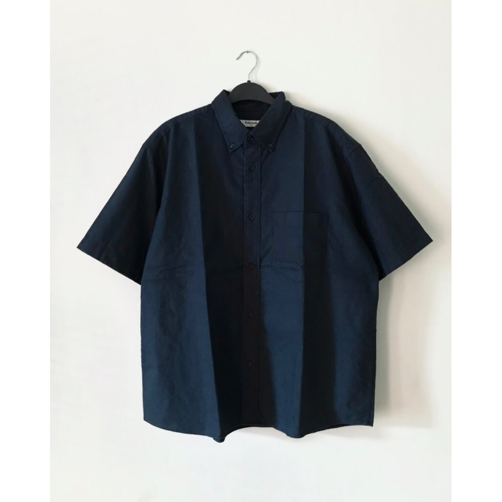 8seconds Oversized Oxford Short Sleeve Shirt (Dark Navy)