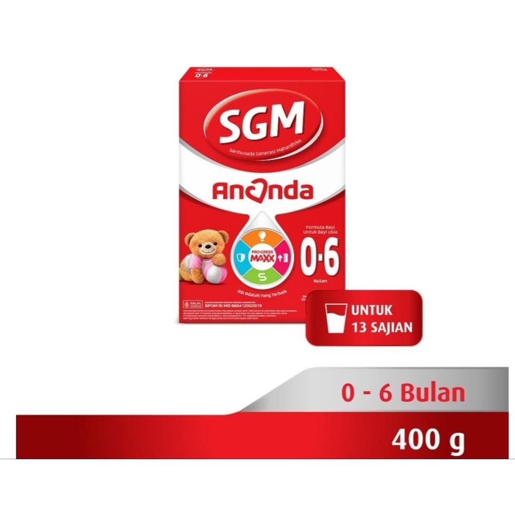 SGM Ananda Susu Formula Bayi 0-6 Bulan 400 Gram