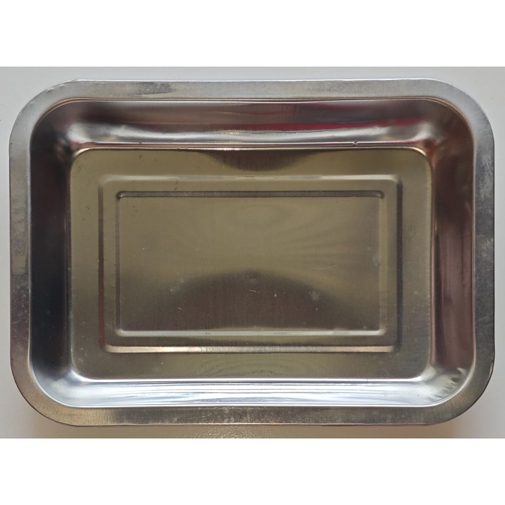 Tray / Nampan Plastik dan Stainless Steel Preloved - Persegi Panjang