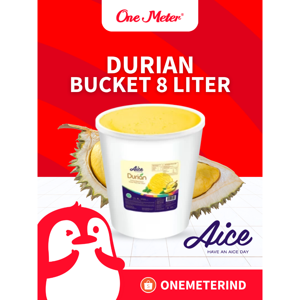 

Aice Ice Cream 8L Rasa Durian Bucket Series