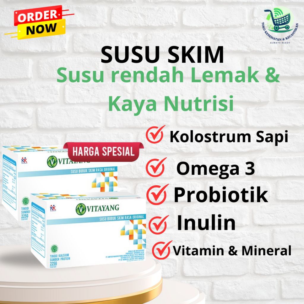 

Vitayang Susu Bubuk Skim Colostrum Perkuat Imun Daya Tahan Tubuh Penangkal Virus KK Indonesia