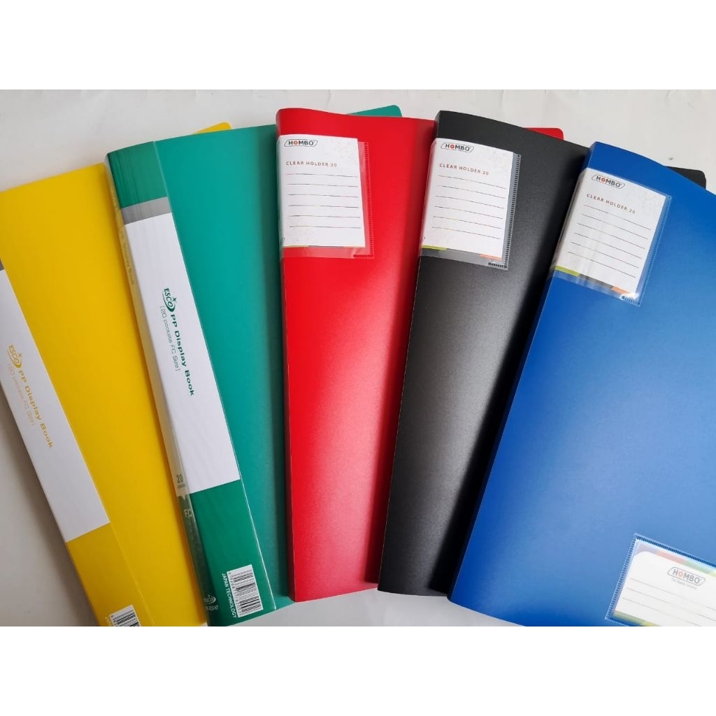 

Clear holder / Display books 20 pockets ukuran folio/F4