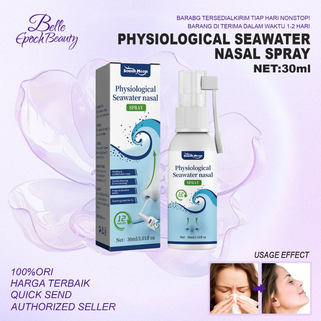 【COD/100%ORI】South Moon Nasal Spray Saline Spray 30ml - Nasal Spray,Rhinitis Spray Spray,Avamys Obat
