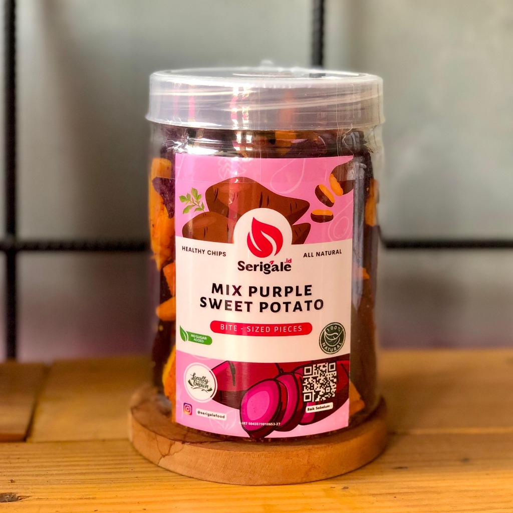 

SERIGALE Keripik Mix Ubi Madu Ubi Ungu Legit Premium I Kemasan Toples 650 ml
