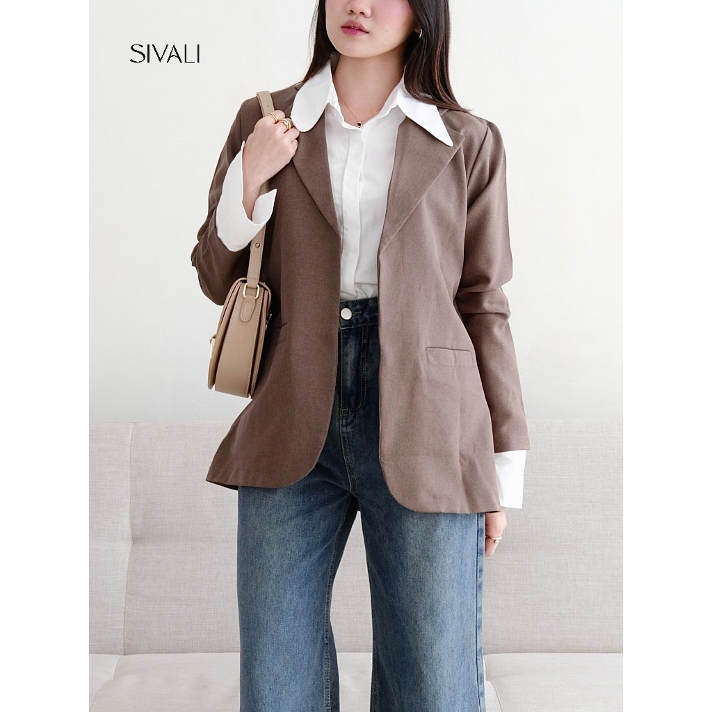 SIVALI COZY La Reunion Blazer | Oversized Reguler Blazer | Atasan Wanita | 211