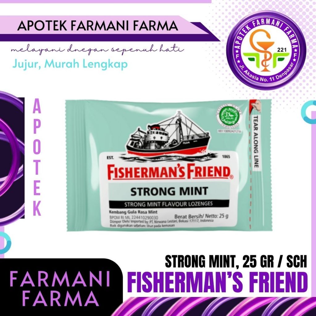 

FISHERMANS FRIEND 25 GRAM / PERMEN PELEGA TENGGOROKAN / ORIGINAL EXTRA STRONG / STRONG MINT / MINT / BLACKCURRANT / SORE THROAT CANDY