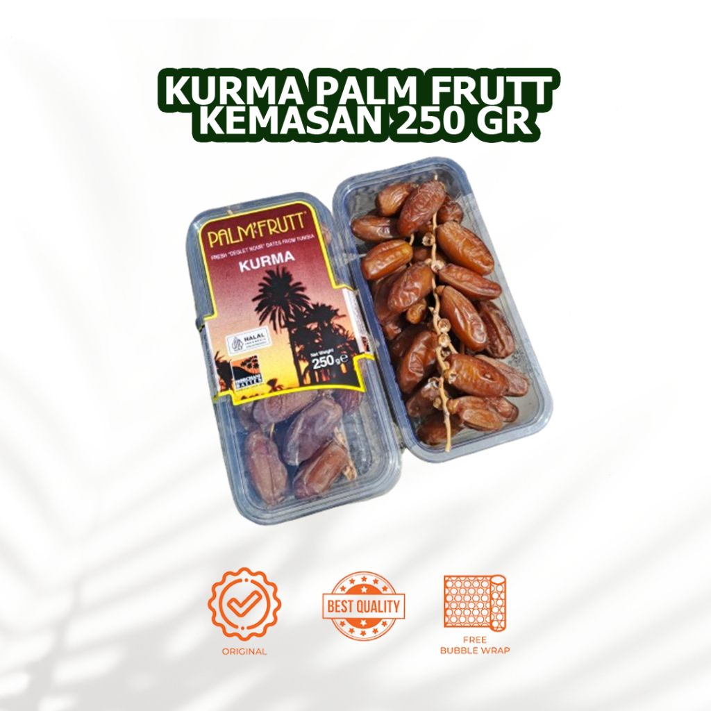 

KURMA TUNIS PALM FRUIT / KURMA PALM FRUTT ORIGINAL / KURMA PALM FRUIT 250GR