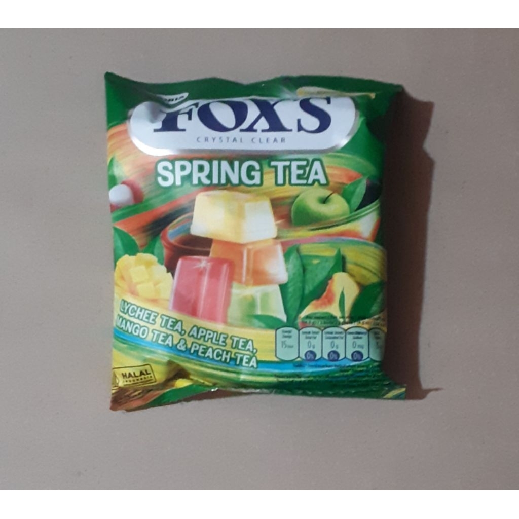 

FOX'S CRYSTAL CLEAR CANDY RASA SPRING TEA KEMASAN BAG 90GRAM