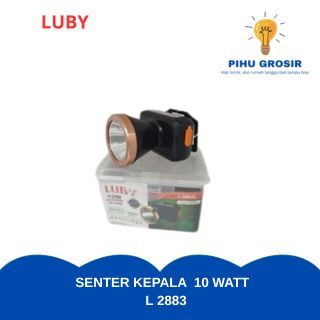 Luby senter kepala L2883L Baterai Headlamp Kotak Kuning