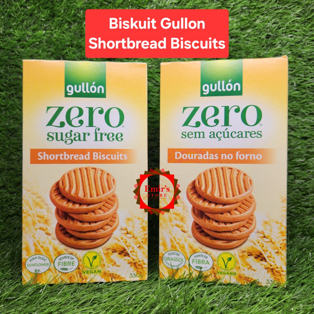 

Gullon Zero Sugar Free Shortbread Biscuits | Biskuit Sehat Tanpa Gula, Rendah Kalori, Tinggi Serat, Camilan Sehat Asal Spanyol | 330 Gr