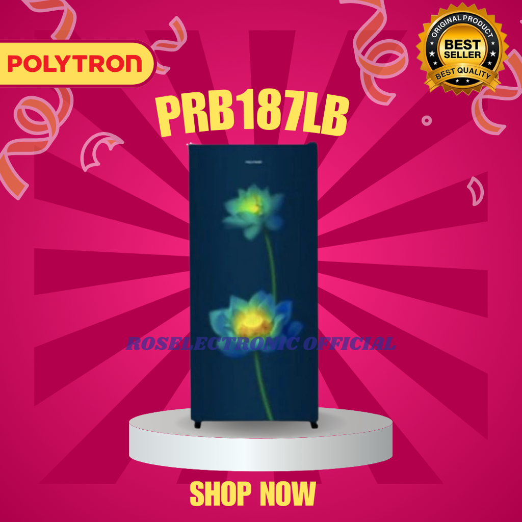 Kulkas POLYTRON 1 Pintu PRB187LB 180L/PRB-187LB/PRB 187LB/POLYTRON/KULKAS POLYTRON/ORIGINAL/GARANSI