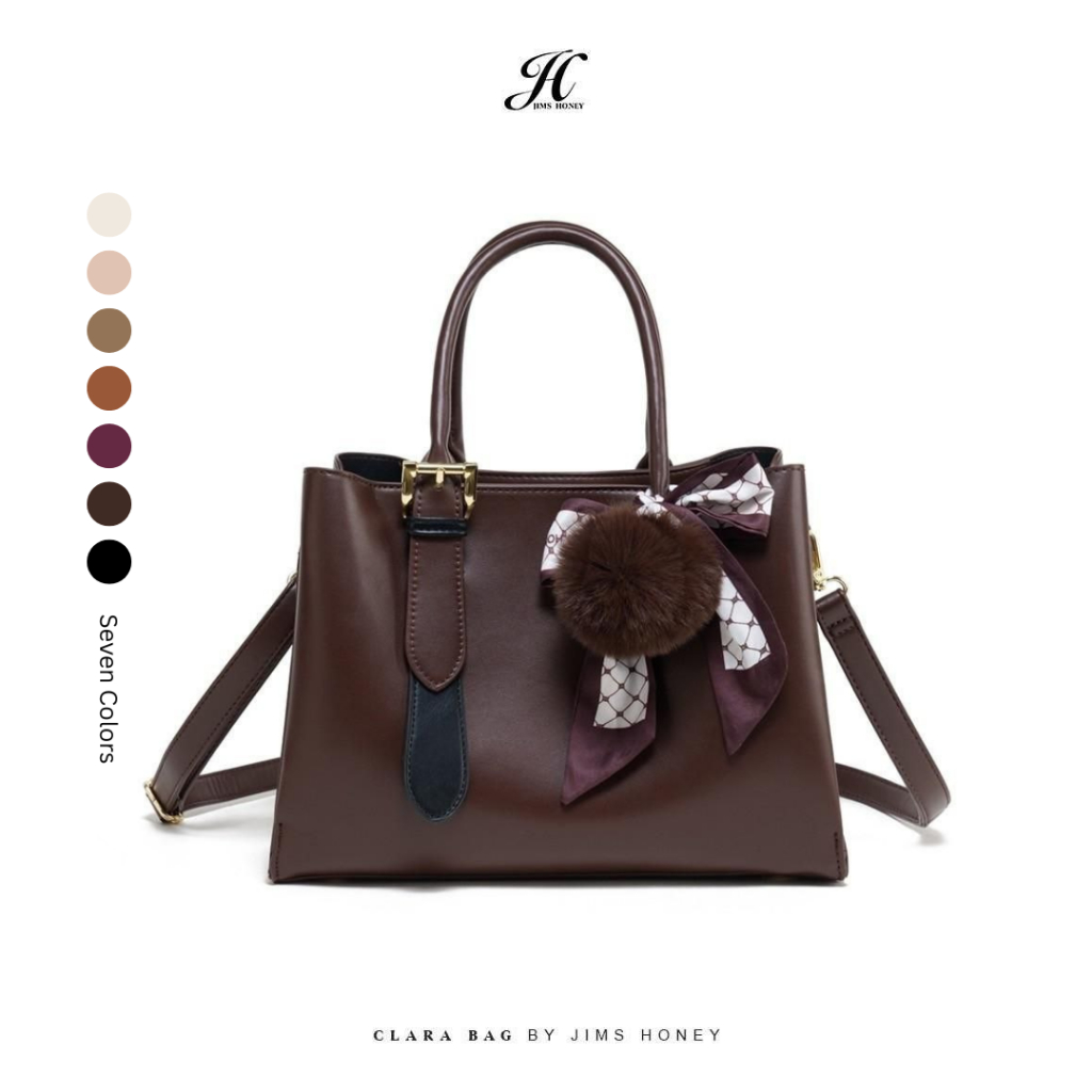 JIMS HONEY - CLARA BAG - TAS SELEMPANG SATCHEL BAG WANITA MODEL MEWAH UKURAN BESAR BEST SELLER