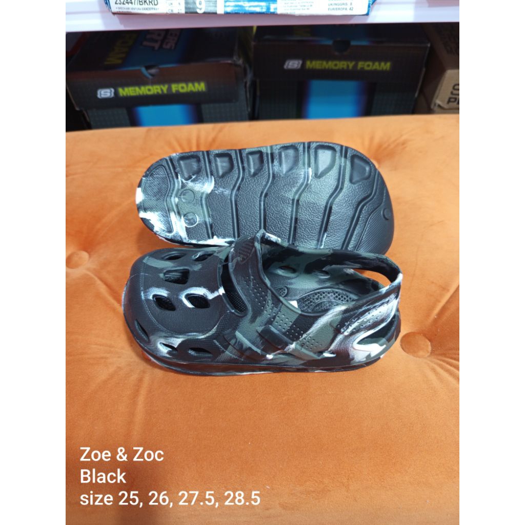 Sandal Sepatu Anak Zoe Zac Payless Size 22 -28.5 (ungu, pink, hitam)
