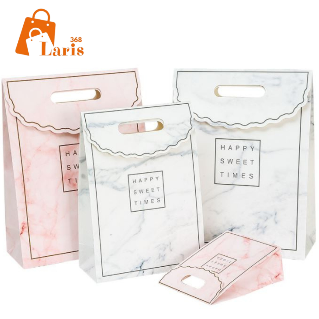 

Laris368 Paper Bag Paperbag Pembungkus Kado Tutup Atas Gift Bag Tas Hadiah Exclusive Happy Sweet Time