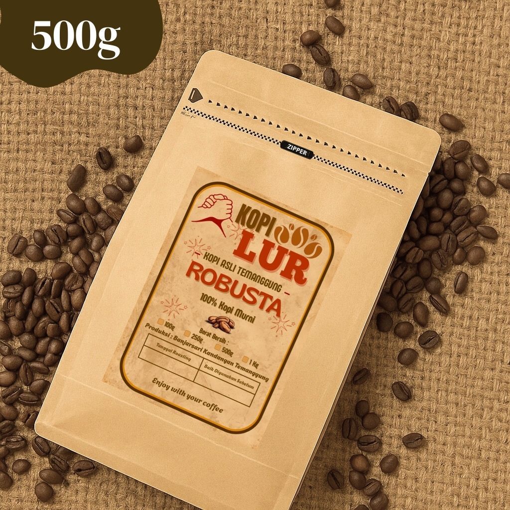 

Kopi Bubuk Robusta Temanggung 500g | Kopi Lur Asli Single Origin 100% Murni