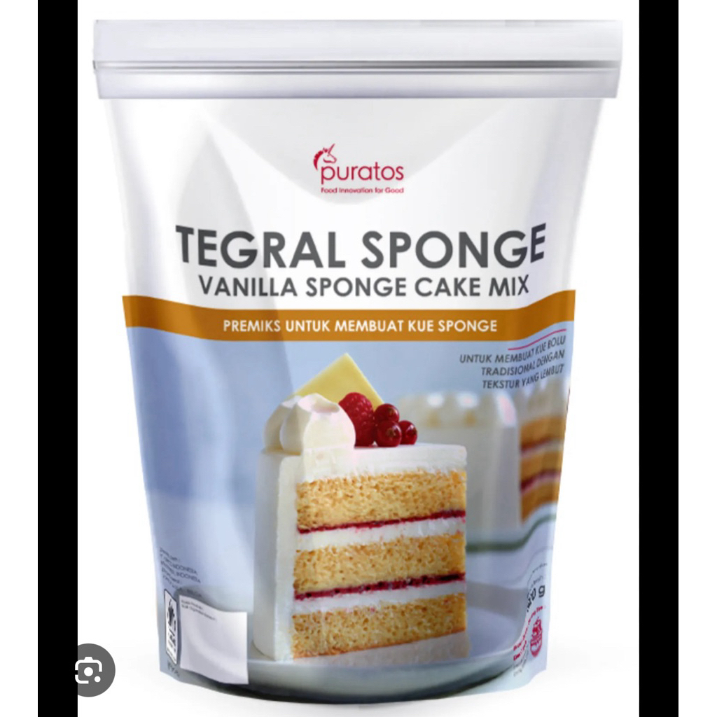 

Puratos Tegral Sponge Vanilla Cake Mix 500gr Premix Vanilla cake kue