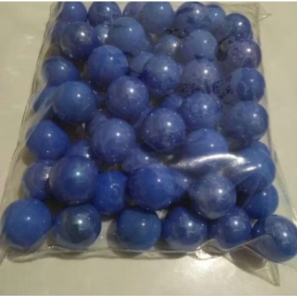 kelereng kuno biru 5 pcs harga 2000