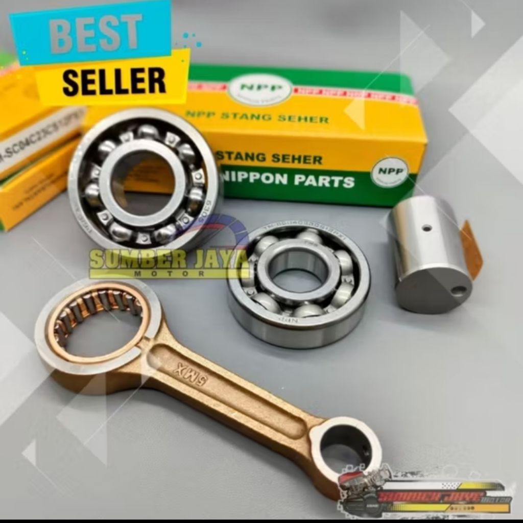 SATU SET STANG SEHER NPP SET BAERING KRUK AS KANAN KIRI MIO LAMA MIO SPORTY MIO SOUL FINO KARBU NOUV