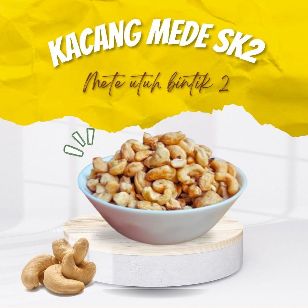 

Kacang Mede Mentah Mete Murah 1Kg SK2 ( Bintik 2 )