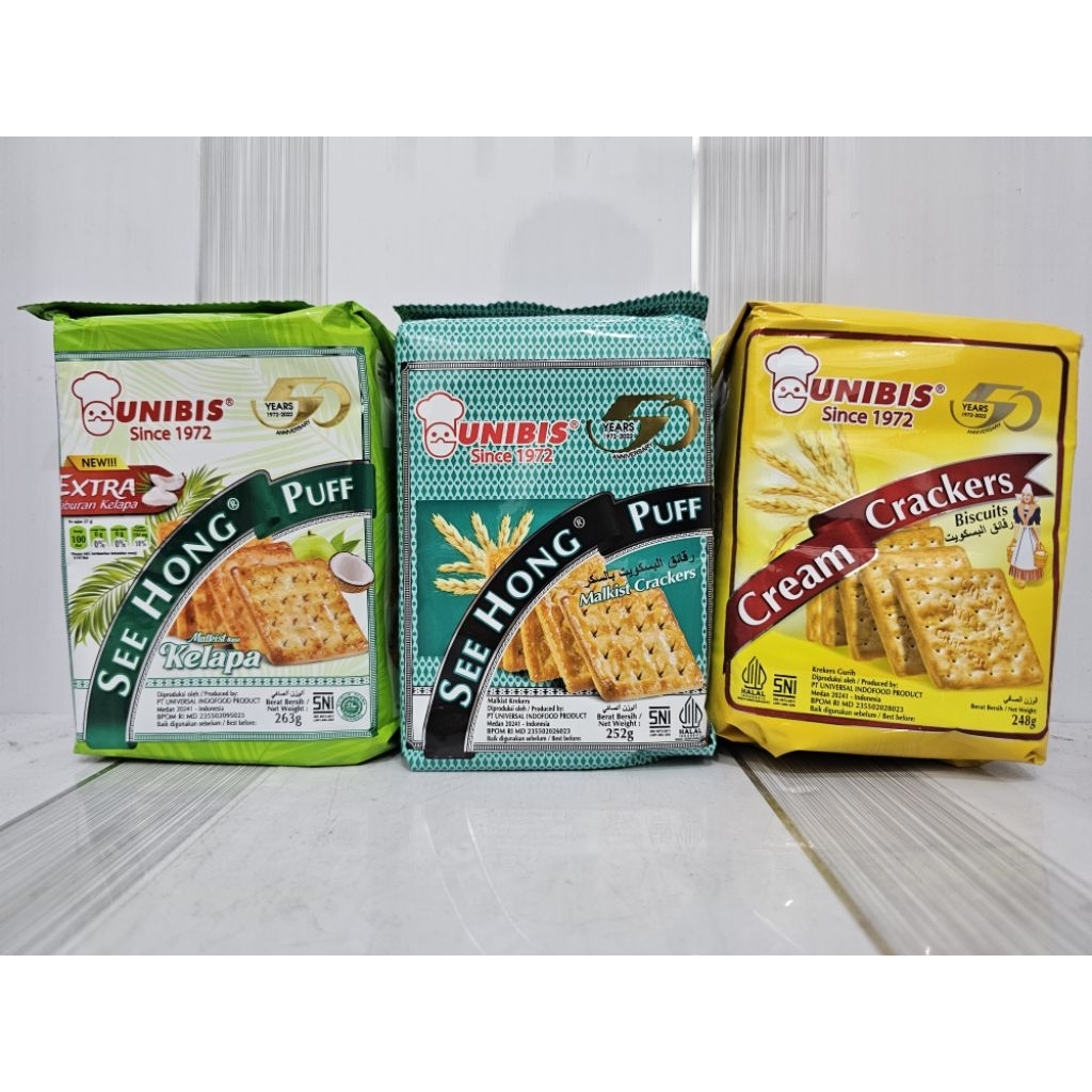 

Unibis See Hong Puff 252g | Cream Cracker 248g