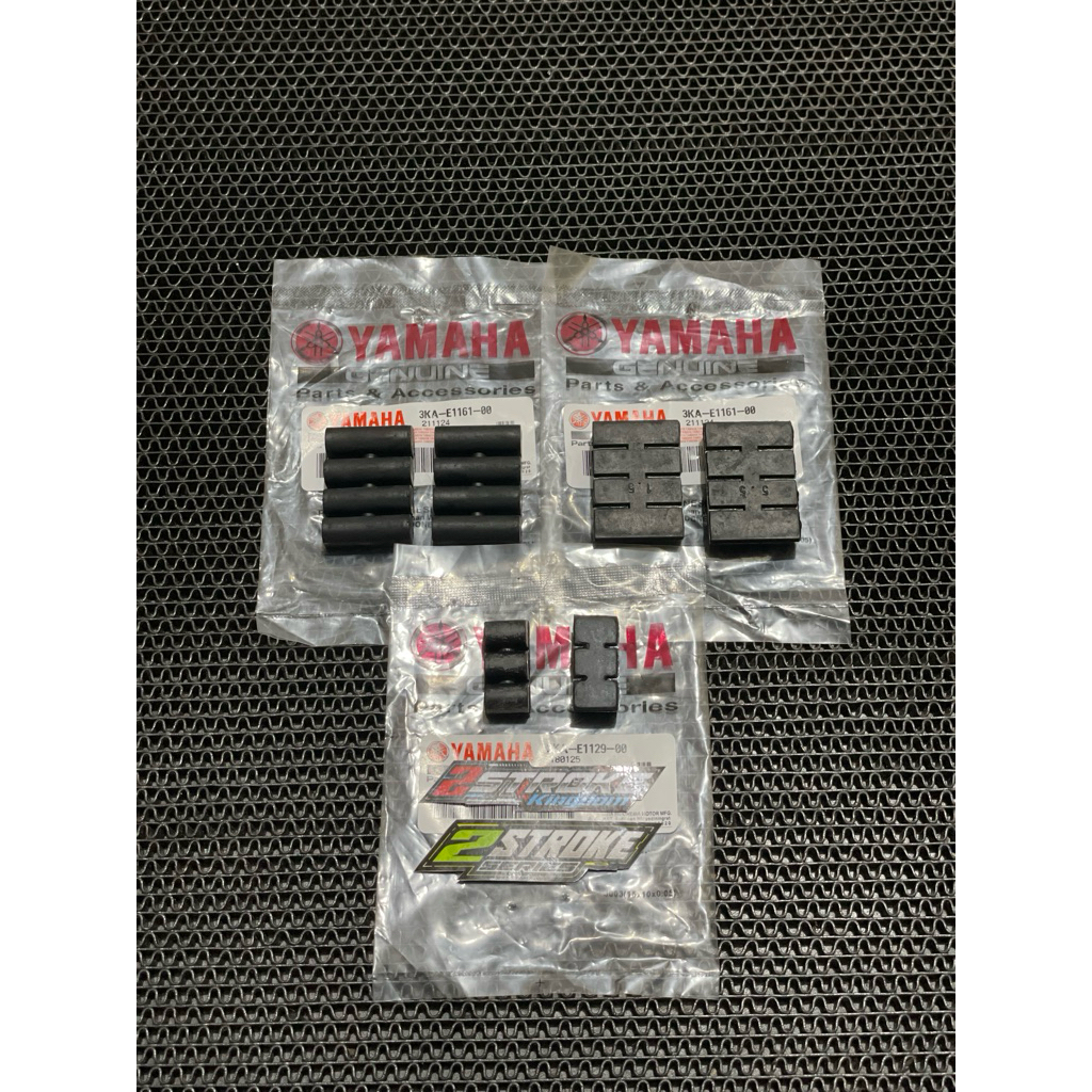 karet boring karet peredam blok boring original yamaha set tinggal pasang 3KA-E1161-00 & 3KA-E1129-0