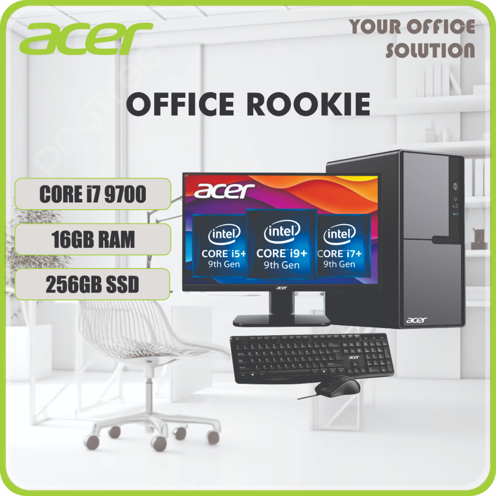 Fullset PC Core i7 9700 - Monitor 22 LED - INTEL GEN 9