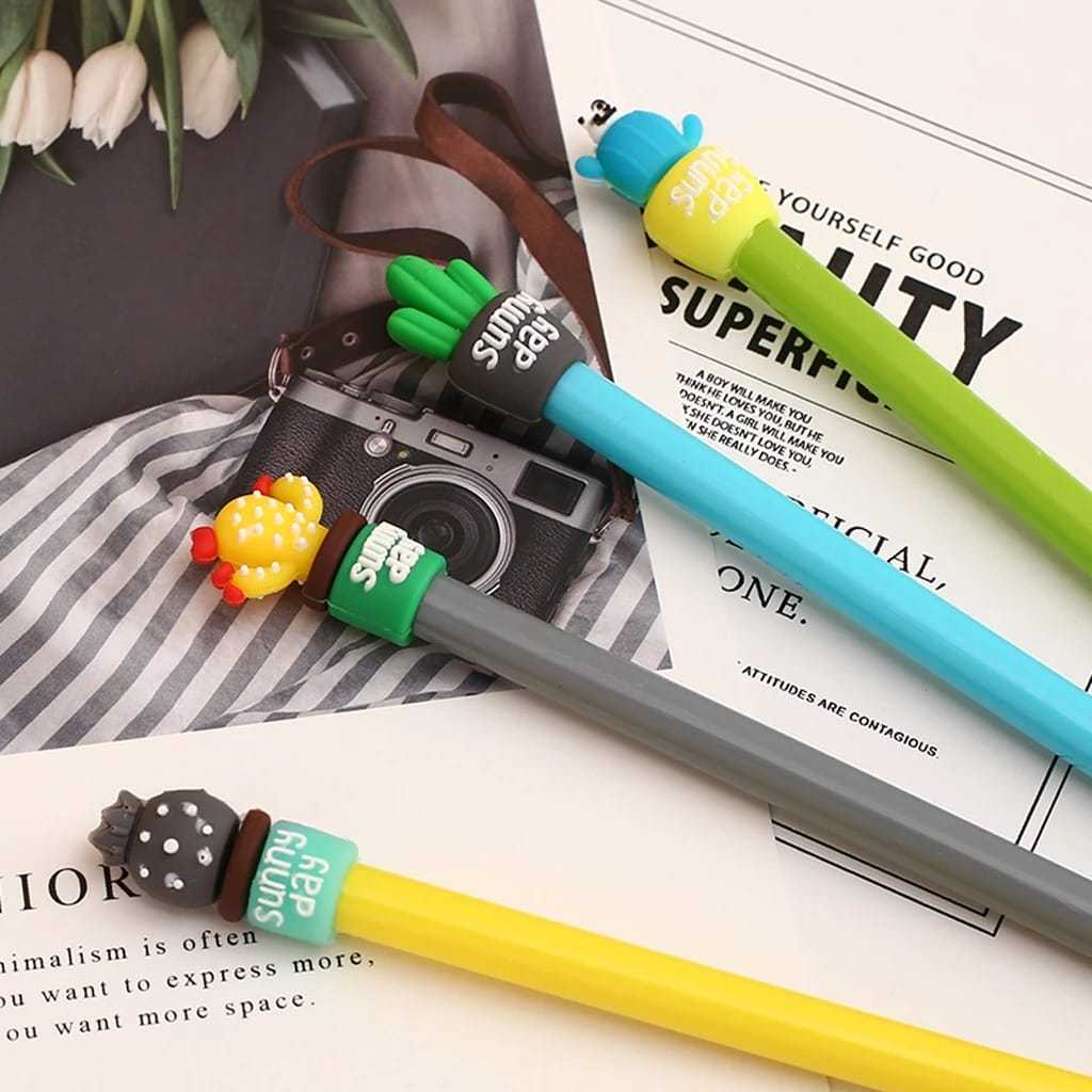 

Pena Karakter Kaktus Pulpen Cactus Lucu Warna Warni Bolpen Tinta Gel Kantor Sekolah Murah Import RANDOM