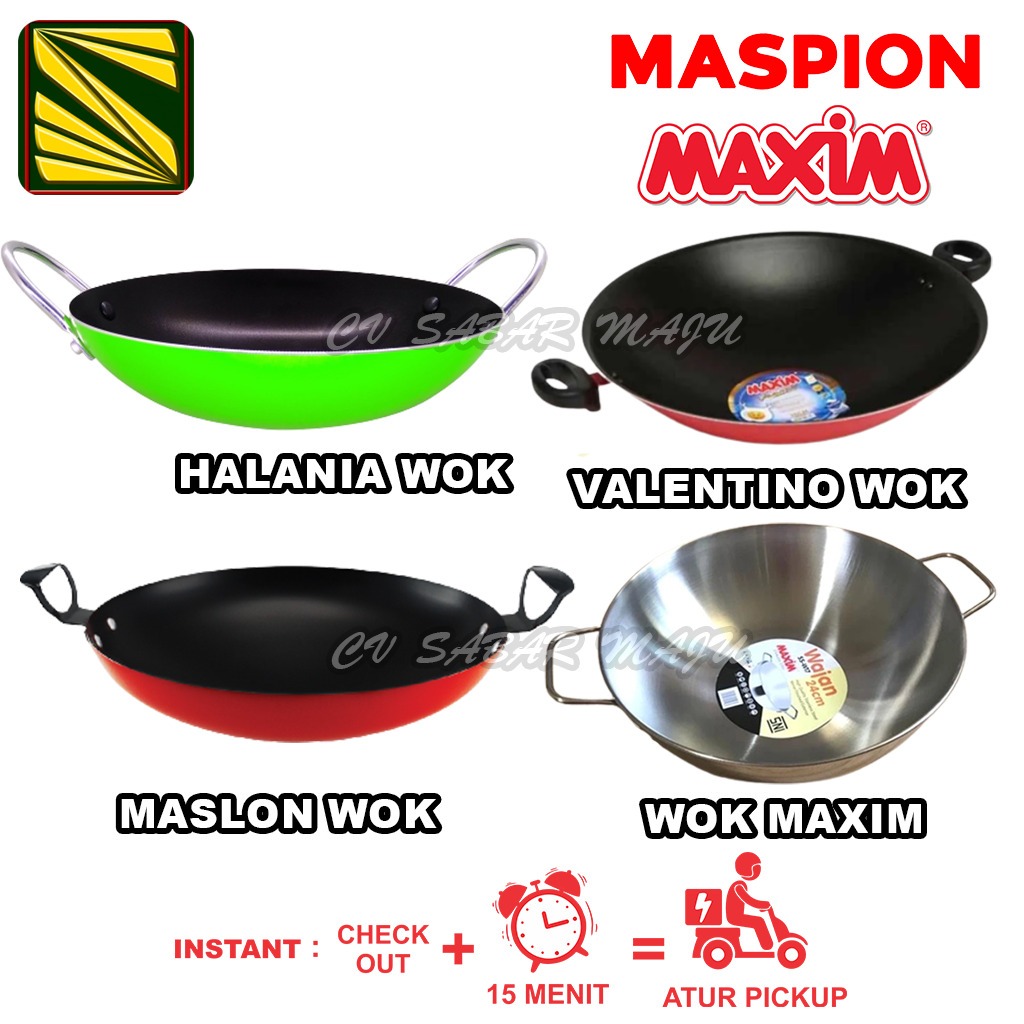 Wajan / Kuali Anti Lengket Teflon 30, 36 CM Maspion