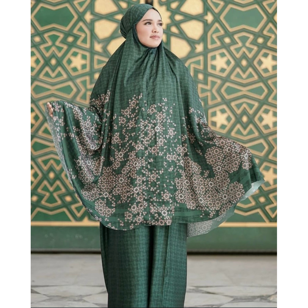 Haramain Prayer Robe Buttonscarves Emerald (NEW)
