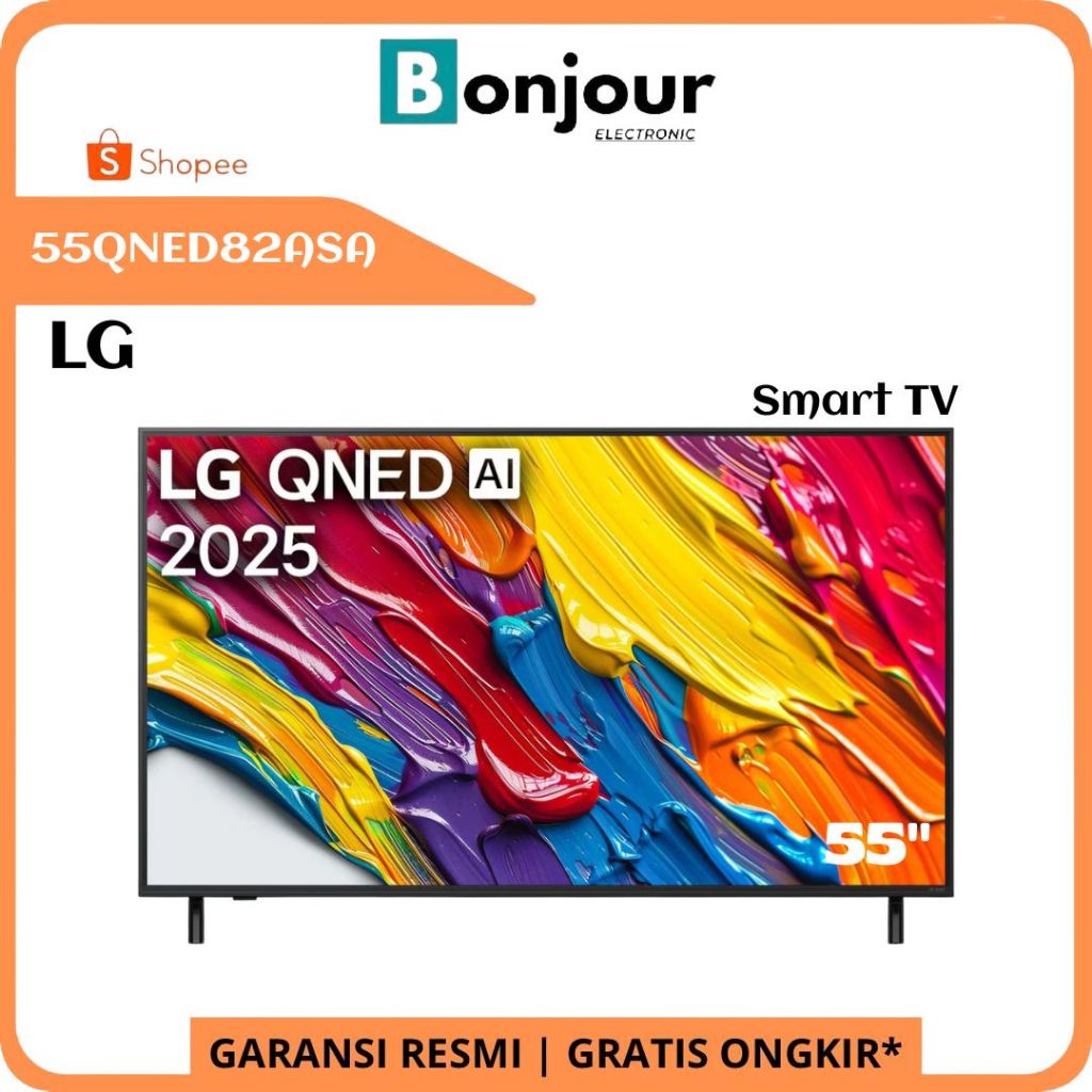 QNED TV LG 55QNED82ASA 55 Inch Smart TV LG 4K 55 Inci QNED82 LG QNED AI [2025]