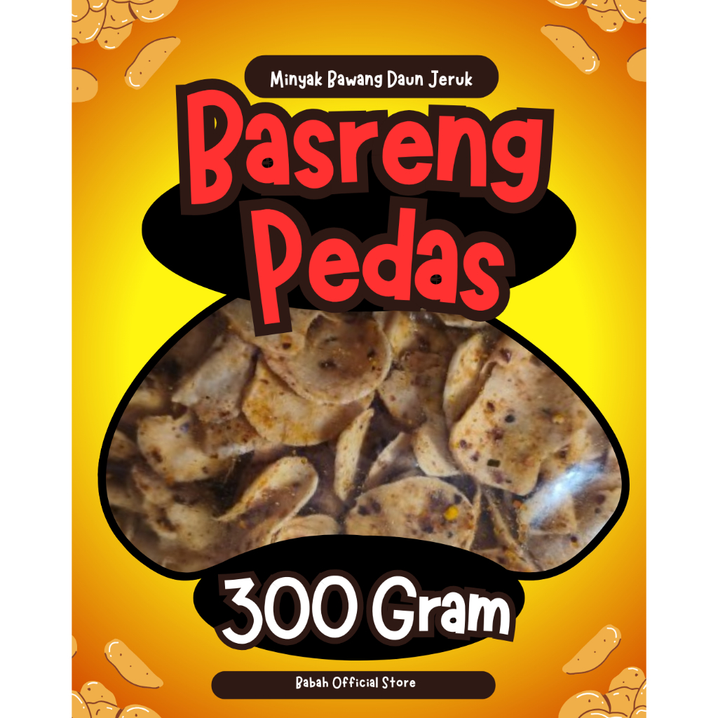 

Basreng Keripik/Basreng Pedas Daun Jeruk Bumbu Bawang Home-Made