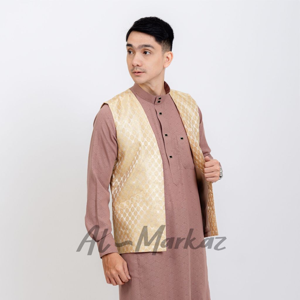 AL MARKAZ - Rompi Vest Jubah Pria Muslim Dewasa