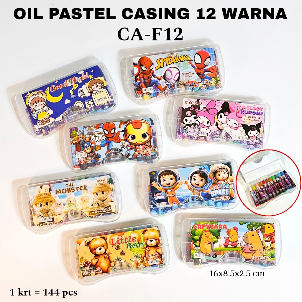 

SOS Oil Pastel Casing 12 Warna/Krayon Minyak/Crayon