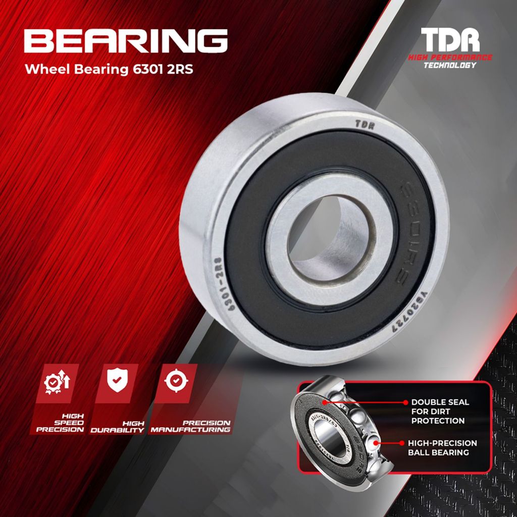 Laher Roda TDR Wheel Bearing 6301 2RS