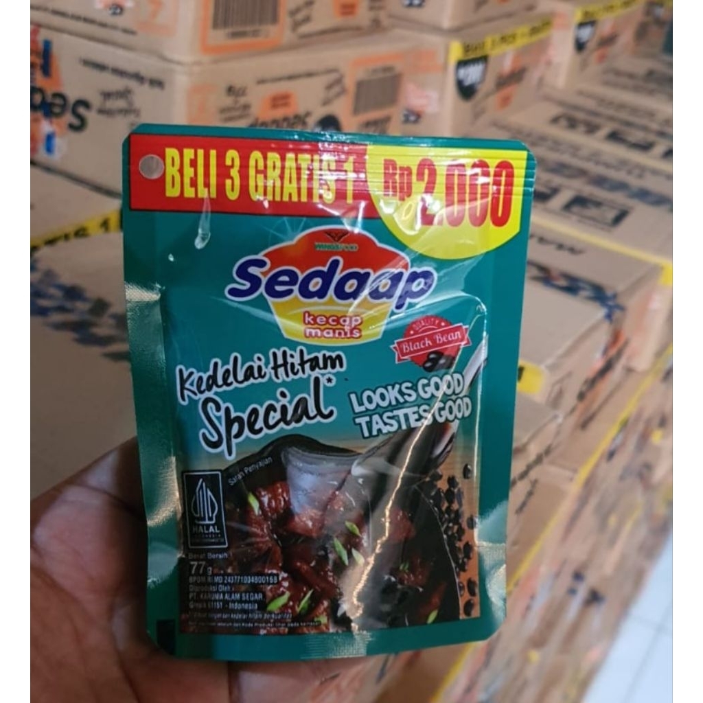 1DUS KECAP SEDAP KEDELAI HITAM 2000 48POUCH