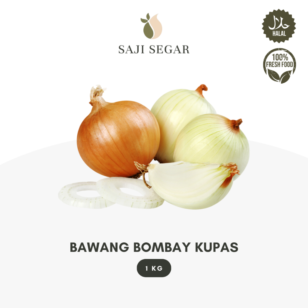

Saji Segar Bawang Bombay Kupas