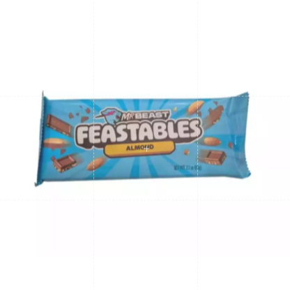 

Mr Beast Feastables Almond Chocolate Bar Coklat
