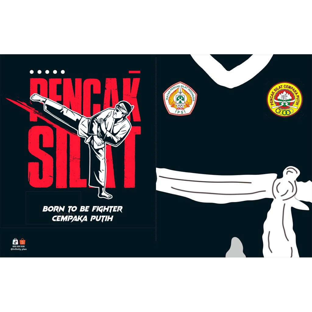 

Buku Tulis Ukuran A5 dengan Desain Sakral Silat Pencak Silat Cempaka Putih yang Elegan