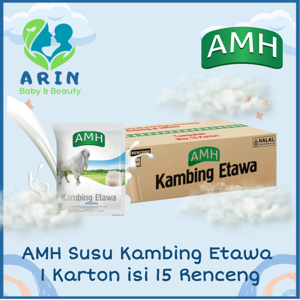 

AMH Susu Kambing Etawa Original 1 Karton Isi 15 renceng x 10 sachet @24gr