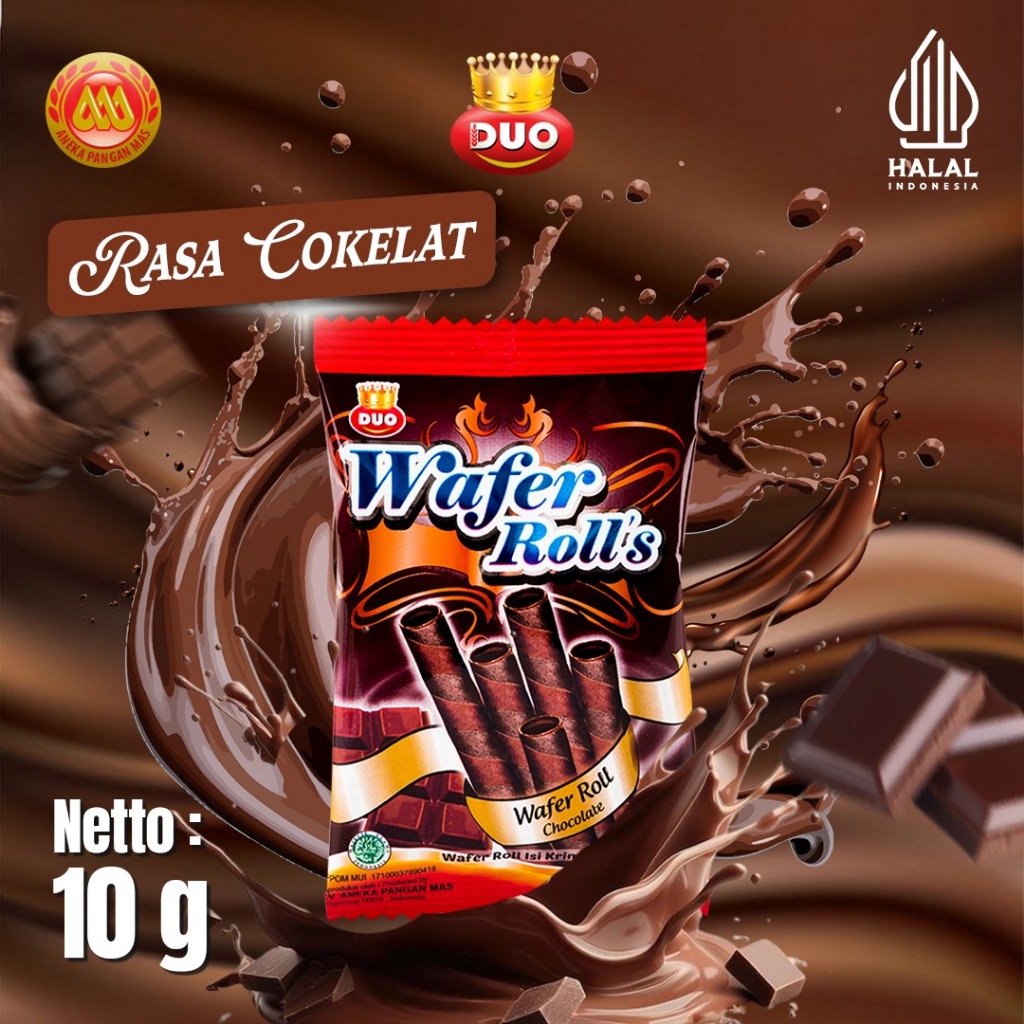 

DUO Wafer Roll (1 Karton X 12 X 10 Bungkus) - Netto 10gr