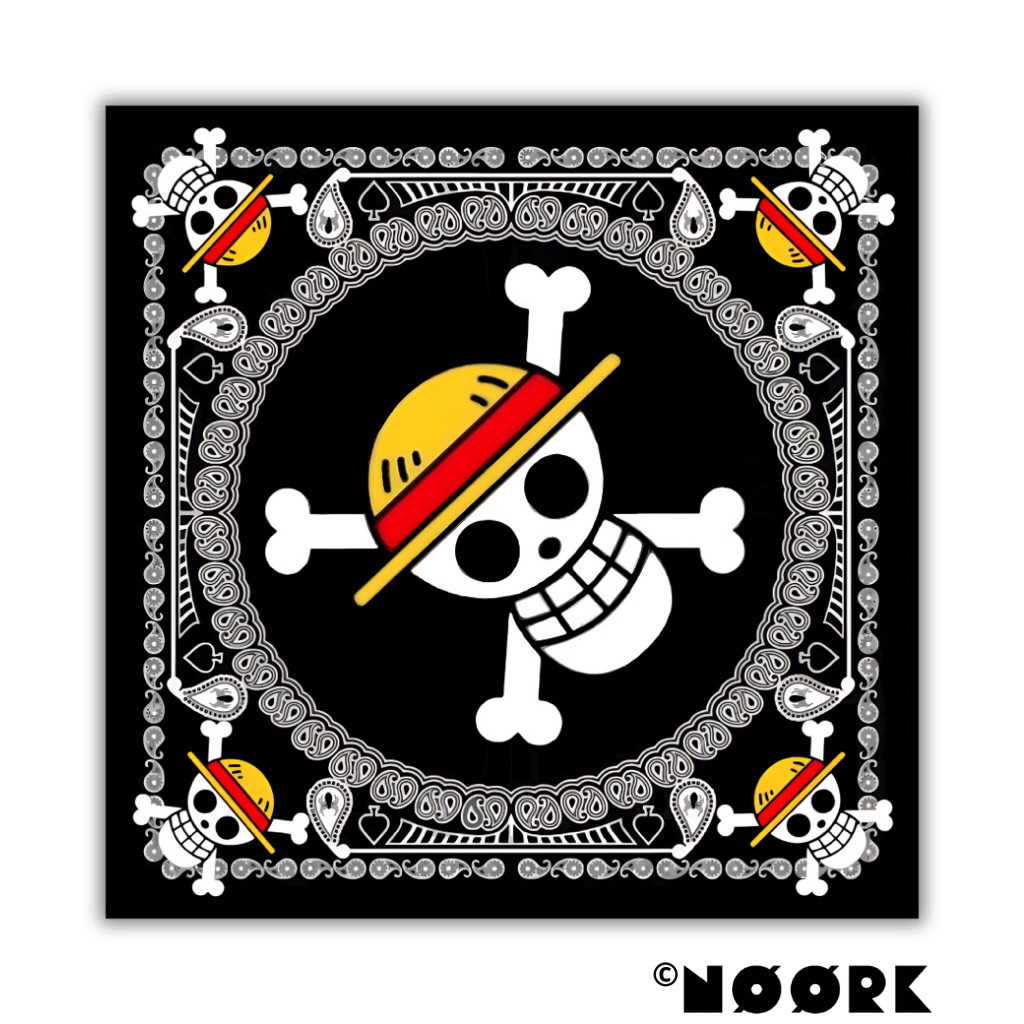 NOORK - Slayer Bandana Syal Scarf Mask Premium Motif Tengkorak One Piece