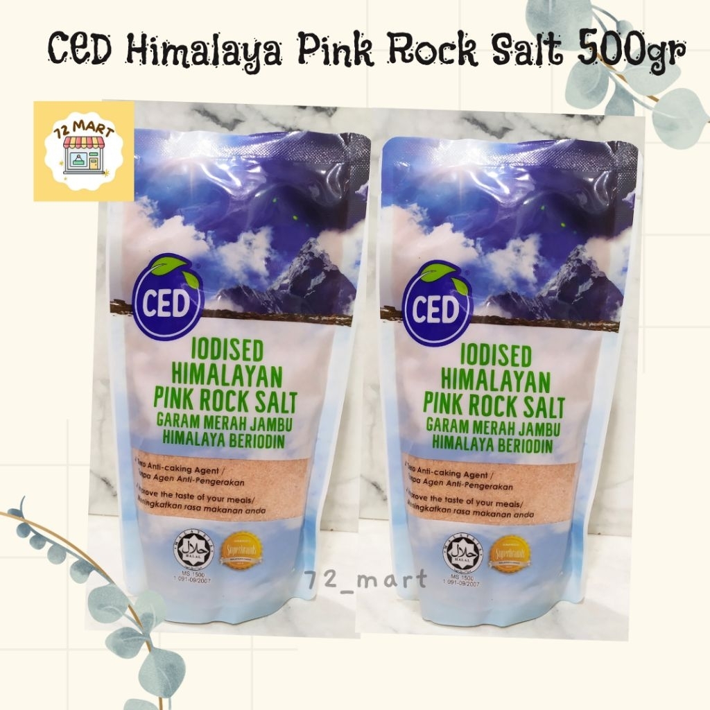 

CED Natural Himalaya Pink Rock Salt 500gr/Garam Himalaya