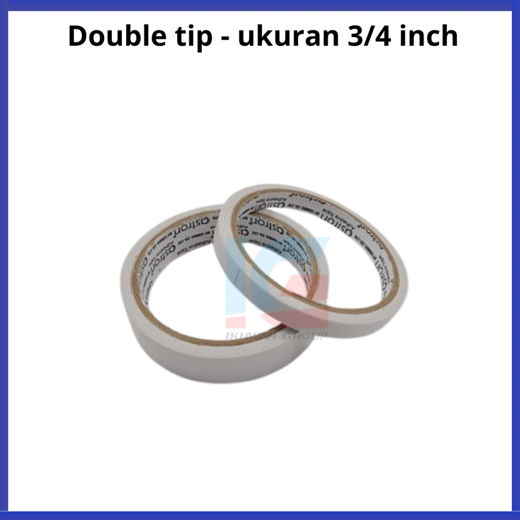 

Double Tip ukuran 3/4 inch kertas dan serbaguna