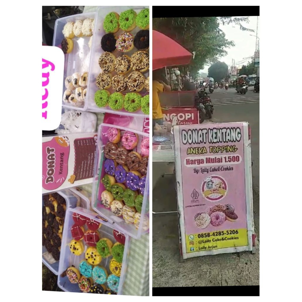 

Donat Kentang Mini isi 24 Aneka Toping