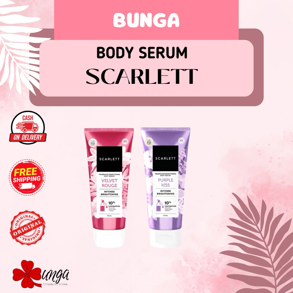 BUNGA - [170ml] Body Serum Scarlett Intense Brightening / Scarlett Body Serum 10% Niacinamide / Body