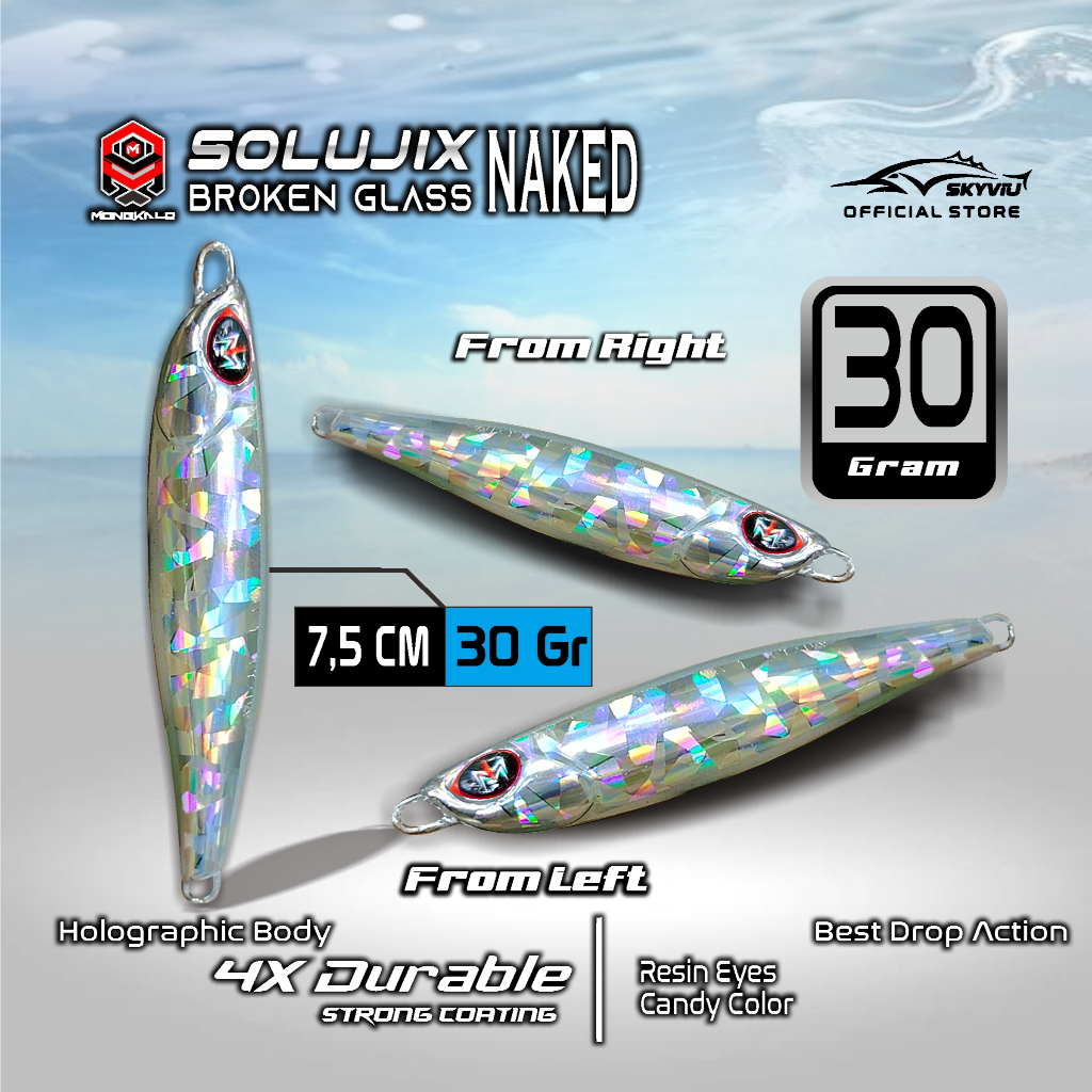 Mongkalo Solujix Pecah-Kaca noGID noMotif Naked 30 Non-Warna
