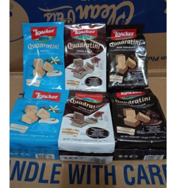 

loacker quadratini 250g / lago wafer mini 125g/ Loacker 110g 125g