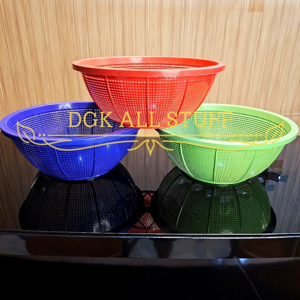 Bakul Keranjang Bulat Buah Cengkeh Nasi Sayur Plastik Serbaguna Serba guna